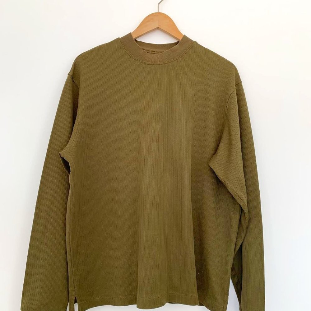 Crew Neck Long Sleeve - Size M - Army Green